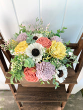 Load image into Gallery viewer, Mixed Colors Wooden Floral Arrangement
