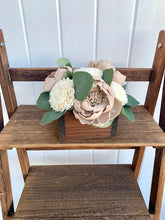 Load image into Gallery viewer, Beige and Ivory Wooden Floral Arrangement
