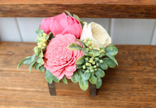 Load image into Gallery viewer, Hot Pink Wooden Floral Arrangement
